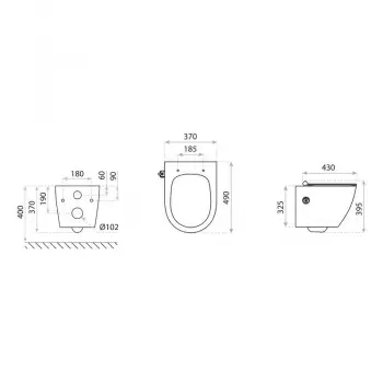 Miska WC z funkcją bidetu Lavita Salto 3.0 - Sedes z bidetem + DARMOWA DOSTAWA